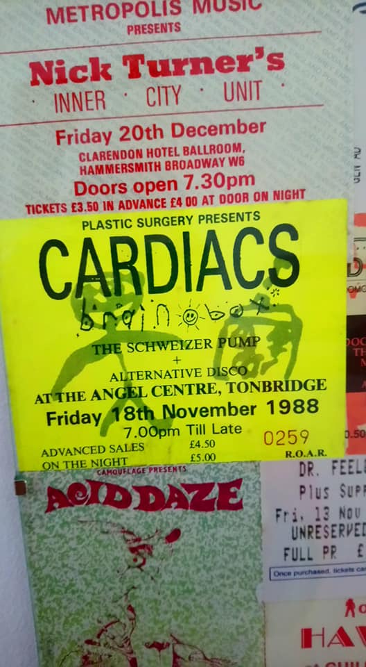 cardiacs 1988 tonbridge ticket