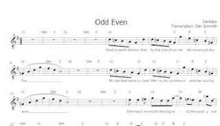 Odd Even Music Score