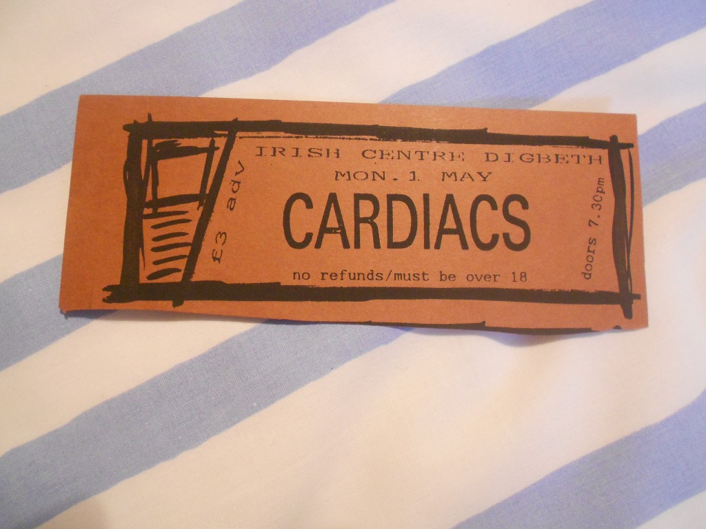irish center cardiacs ticket