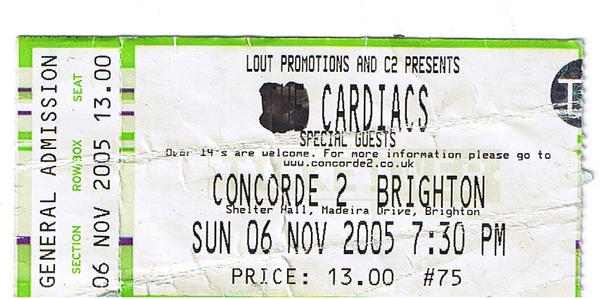 tickets concorde nov 2005