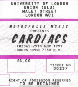 tickets university london 1991